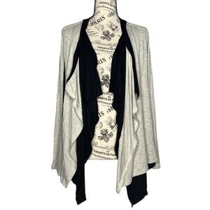 Laila Jayde SMALL Double Layered Waterfall Cardigan - Stitch Fix Jersey Knit